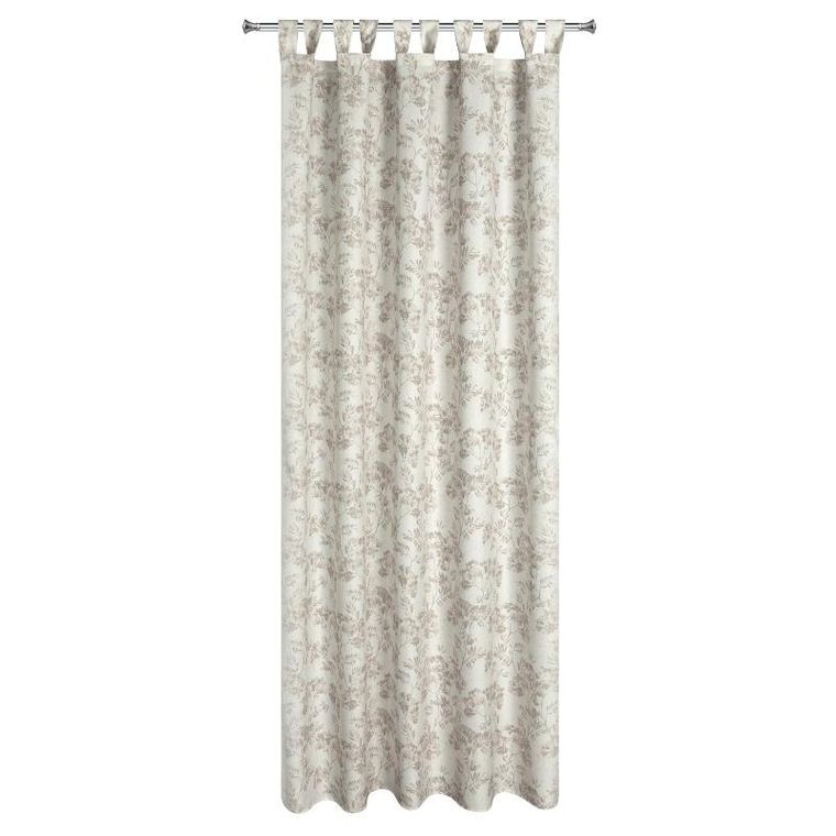 Eurofirany, zasłona zaciemniająca gotowa, Garden, na szelkach, 155-240 cm, kremowy