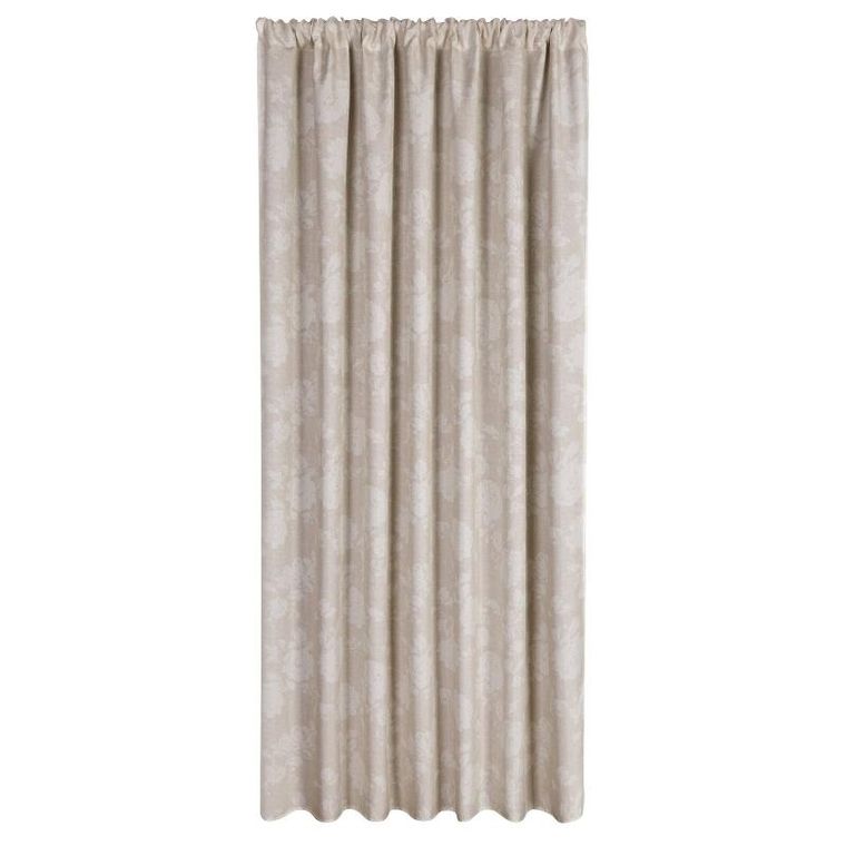 Eurofirany, zasłona zaciemniająca gotowa, Garden, na taśmie, 155-200 cm, pudrowy