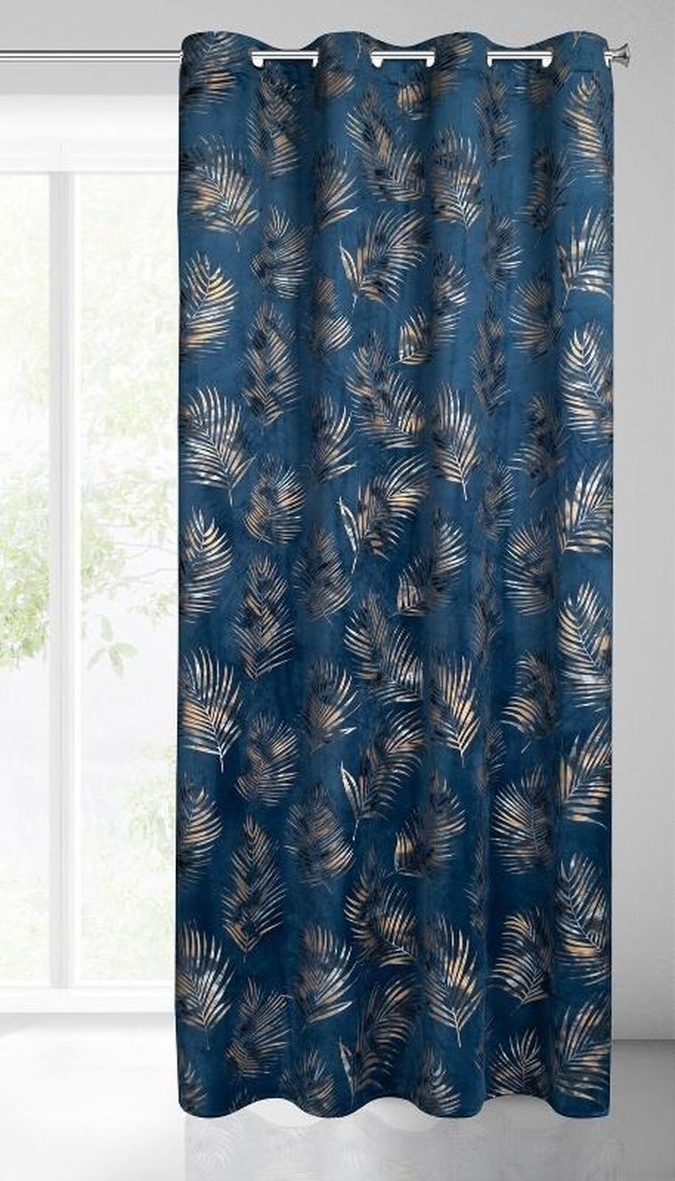 Eurofirany, zasłona zaciemniająca gotowa, Gloria, 140-250 cm, granatowy