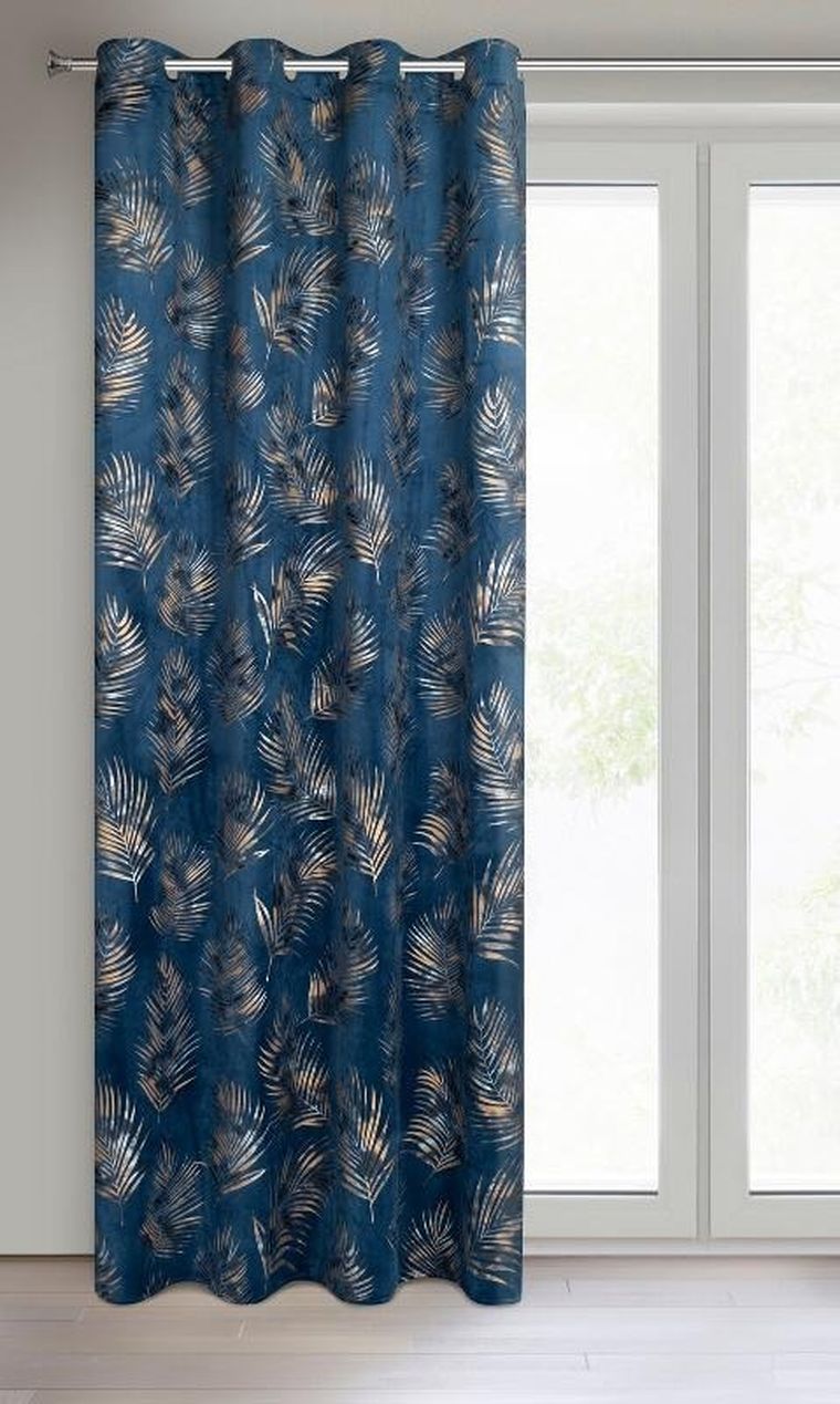 Eurofirany, zasłona zaciemniająca gotowa, Gloria2, 140-250 cm, granatowy