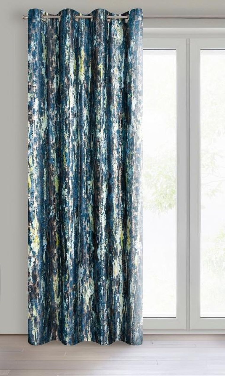 Eurofirany, zasłona zaciemniająca gotowa, Grace, 140-250 cm, granatowy