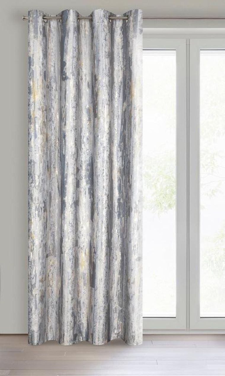 Eurofirany, zasłona zaciemniająca gotowa, Grace, 140-250 cm, szary