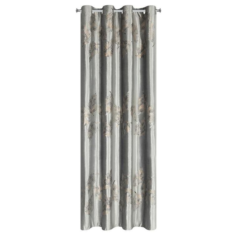 Eurofirany, zasłona zaciemniająca gotowa, Idalia, 140-250 cm, srebrny