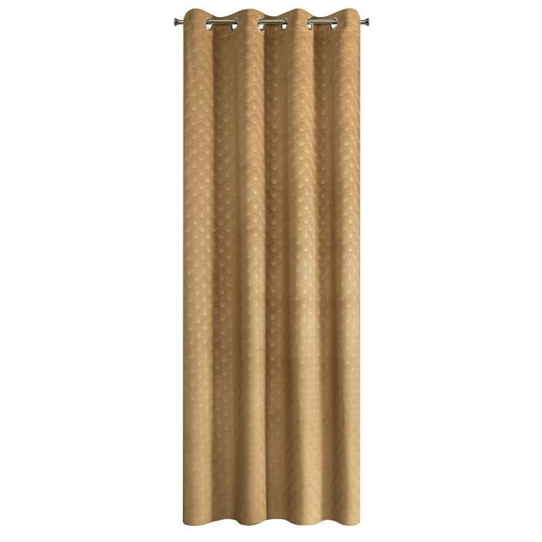 Eurofirany, zasłona zaciemniająca gotowa, Julia, 140-250 cm, żółty