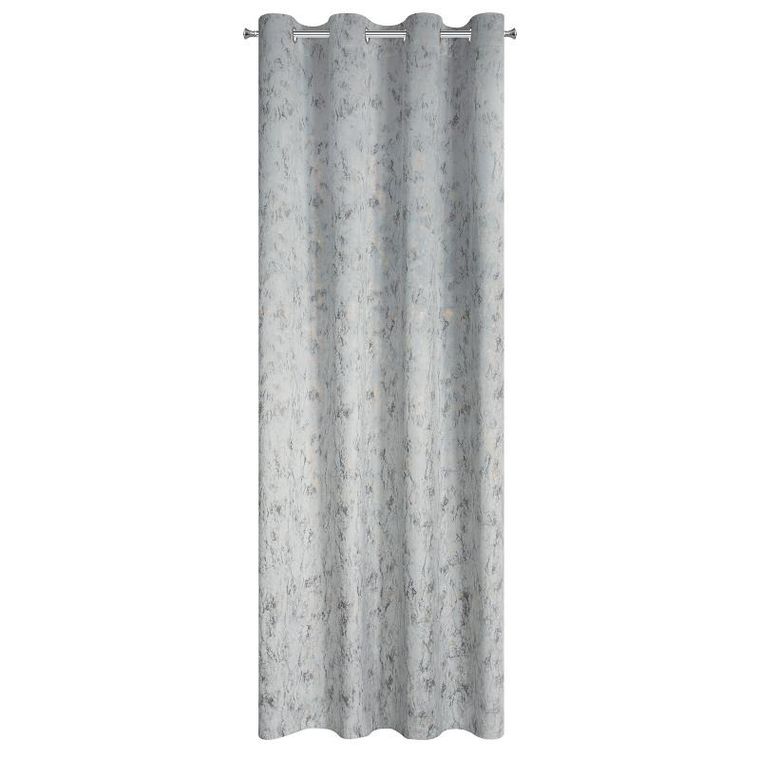 Eurofirany, zasłona zaciemniająca gotowa, Kornelia, 140-250 cm, srebrny