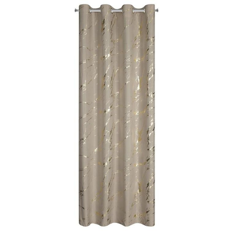 Eurofirany, zasłona zaciemniająca gotowa, Lani, 140-250 cm, beżowy