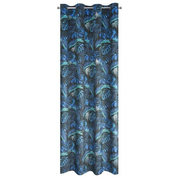 Eurofirany, zasłona zaciemniająca gotowa, lazur, 140-250 cm, niebieski