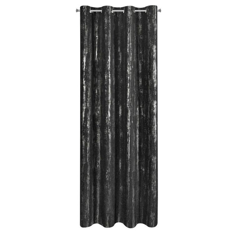 Eurofirany, zasłona zaciemniająca gotowa, Libi, 140-250 cm, czarny