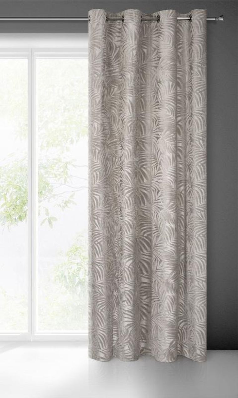 Eurofirany, zasłona zaciemniająca gotowa, Livia, 140-250 cm, beżowy