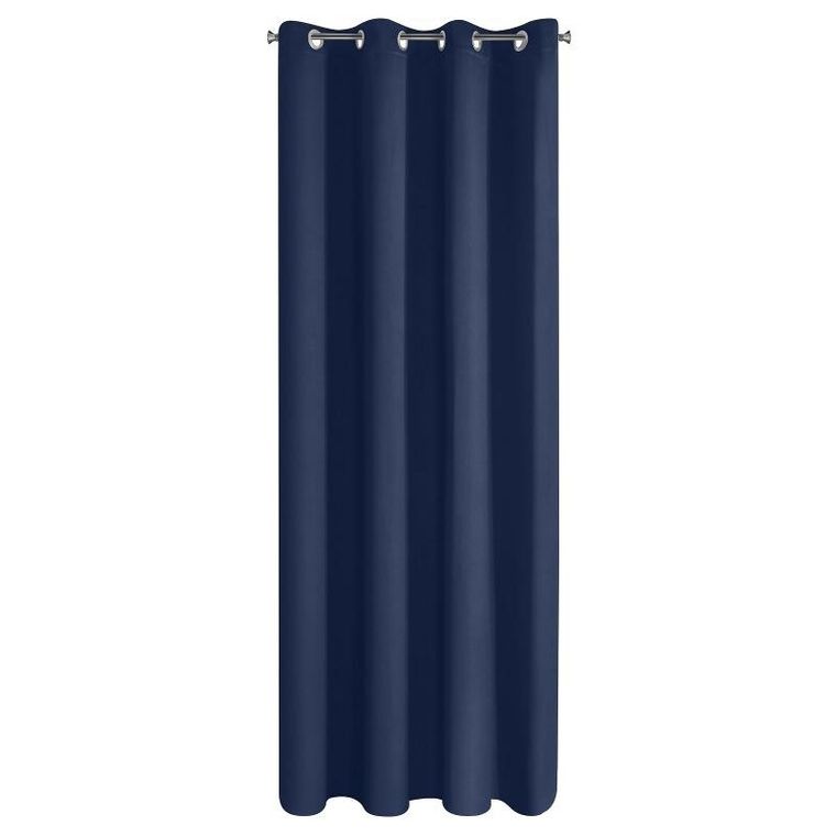 Eurofirany, zasłona zaciemniająca gotowa, Logan, 135-270 cm, granatowy