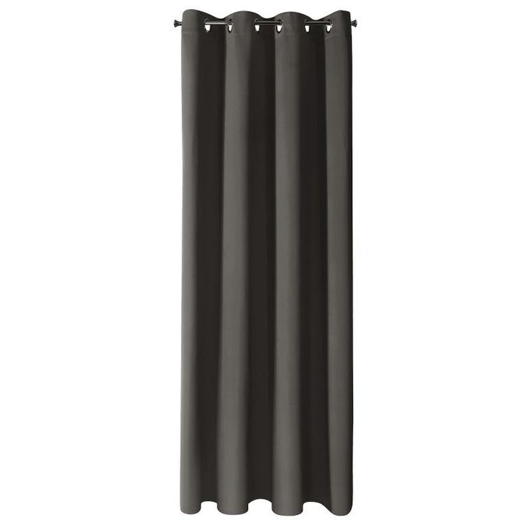 Eurofirany, zasłona zaciemniająca gotowa, Logan, 140-270 cm, grafitowy