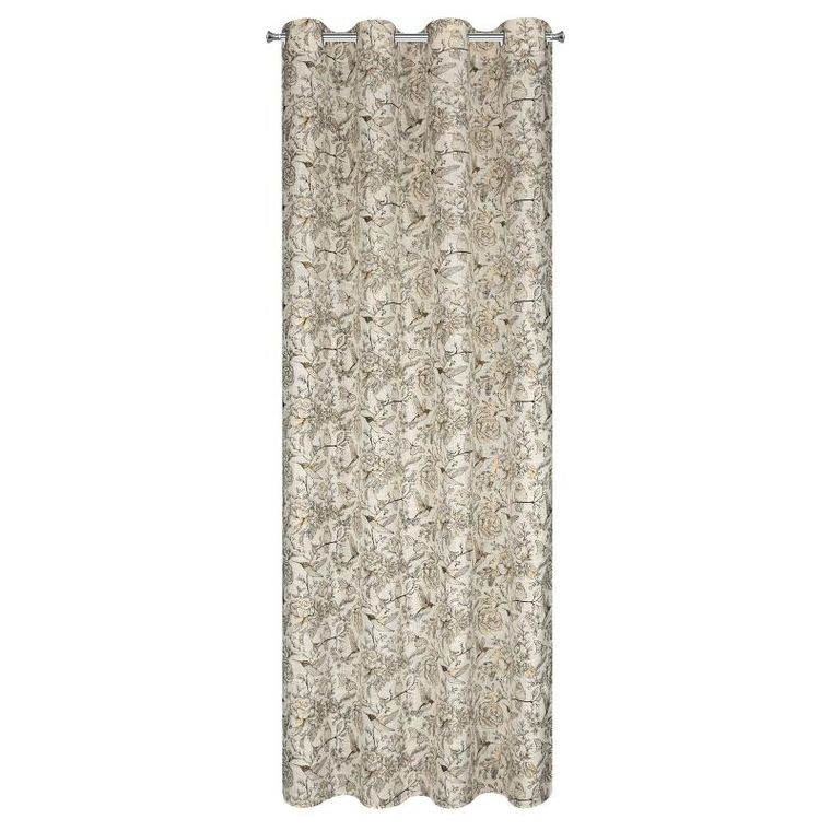 Eurofirany, zasłona zaciemniająca gotowa, Lucina, 140-250 cm, srebrny