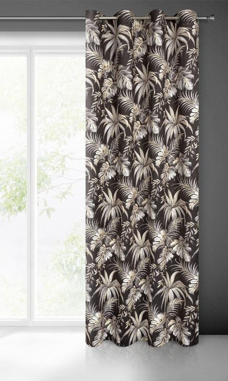 Eurofirany, zasłona zaciemniająca gotowa, Magi, 140-250 cm, czarny