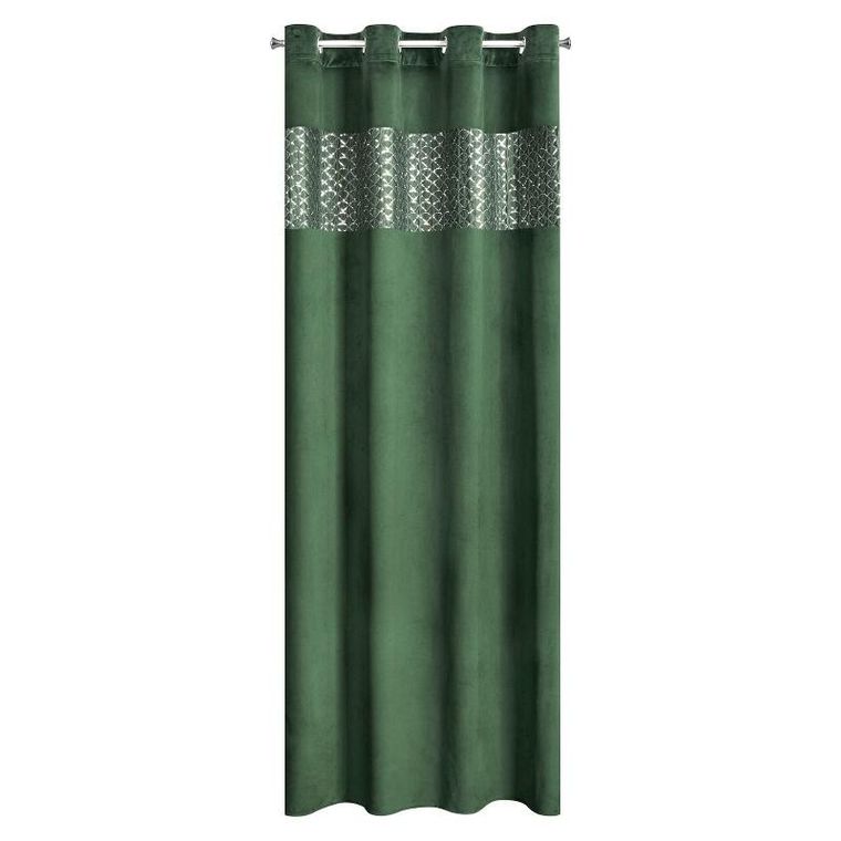 Eurofirany, zasłona zaciemniająca gotowa, Margot, 140-250 cm, ciemnozielony