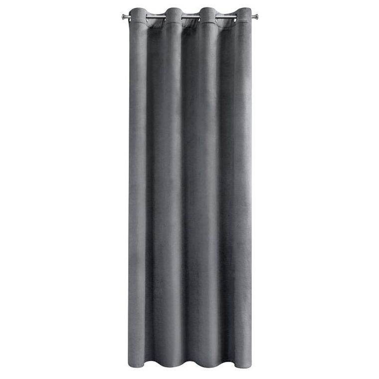 Eurofirany, zasłona zaciemniająca gotowa, Melanie, 140-250 cm, grafitowy