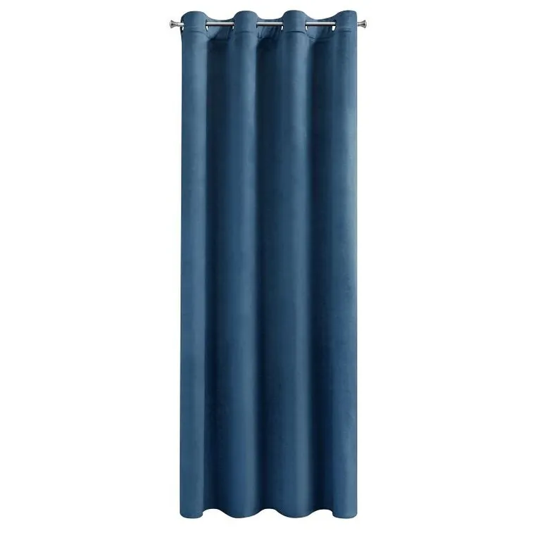 Eurofirany, zasłona zaciemniająca gotowa, Melanie, 140-250 cm, granatowy