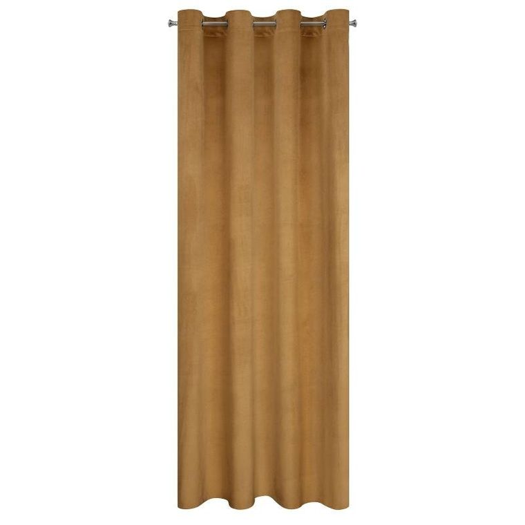 Eurofirany, zasłona zaciemniająca gotowa, melanie, 140-250 cm, miodowy