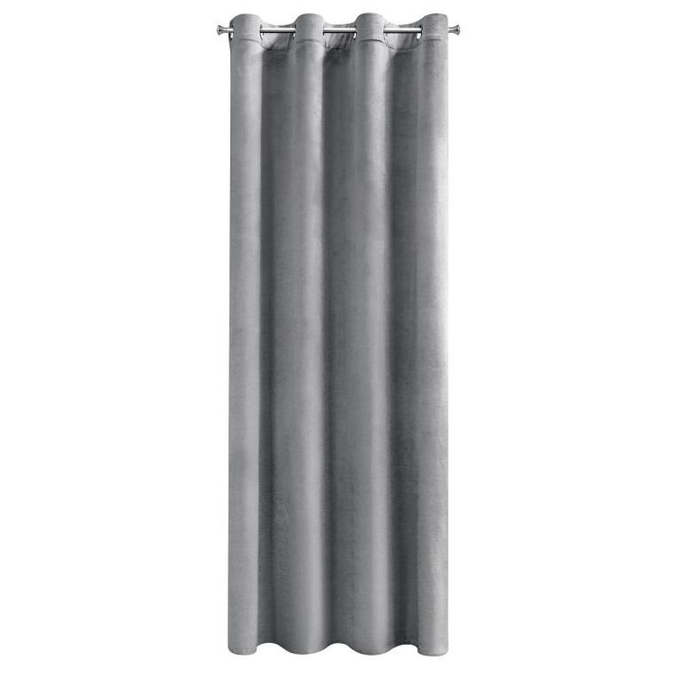 Eurofirany, zasłona zaciemniająca gotowa, Melanie, 140-250 cm, szary