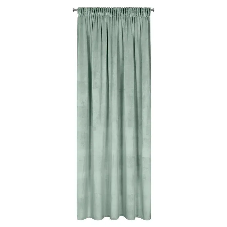 Eurofirany, zasłona zaciemniająca gotowa, Melanie, na taśmie, 140-270 cm, jasnomiętowy