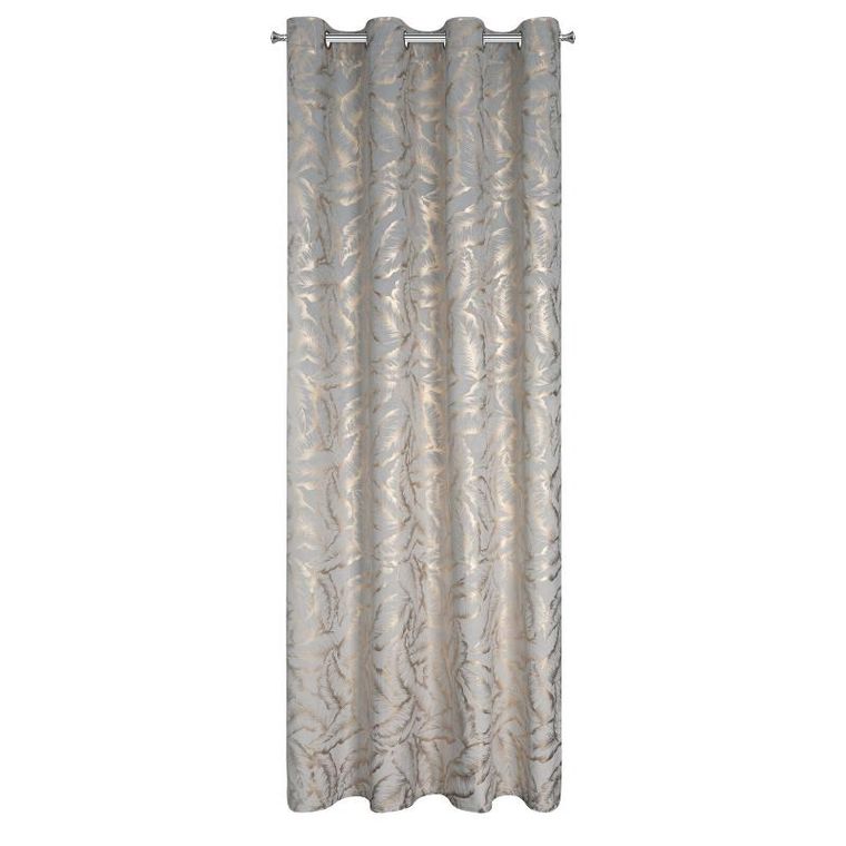 Eurofirany, zasłona zaciemniająca gotowa,, Milena, 140-250 cm, srebrny