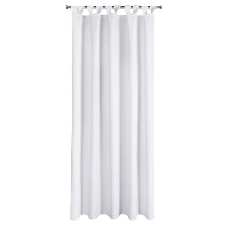 Eurofirany, zasłona zaciemniająca gotowa, na szelkach, garden2, 155-220 cm, biały