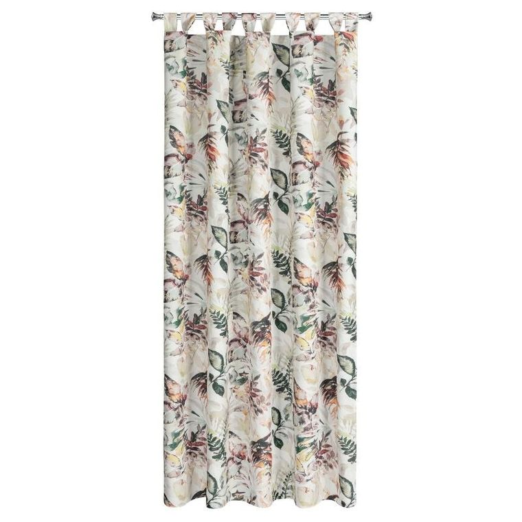 Eurofirany, zasłona zaciemniająca gotowa, na szelkach, Garden2, 155-240 cm, biały