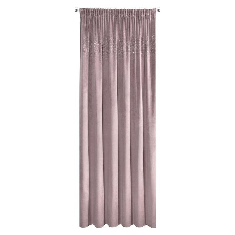 Eurofirany, zasłona zaciemniająca gotowa, na taśmie, Aurora, 140-270 cm, pudrowy