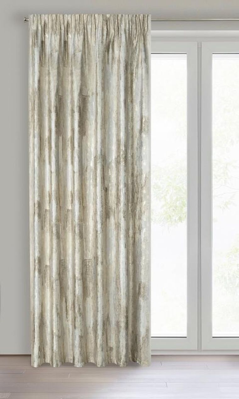 Eurofirany, zasłona zaciemniająca gotowa, na taśmie, Ella, 140-270 cm, kremowy