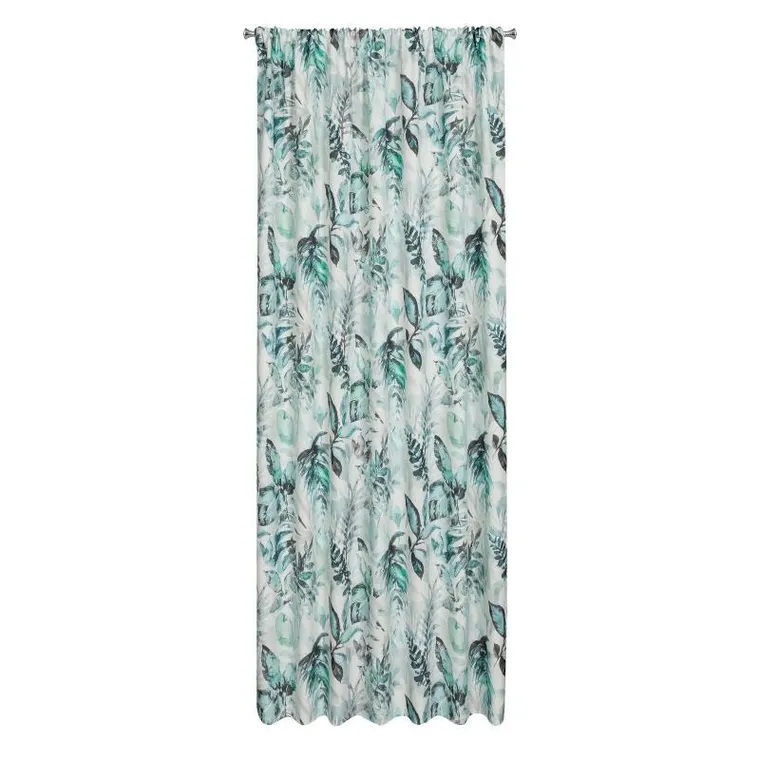 Eurofirany, zasłona zaciemniająca gotowa, na taśmie, Garden2, 155-200 cm, biały