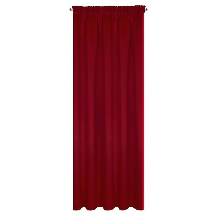 Eurofirany, zasłona zaciemniająca gotowa, na taśmie, Logan, 140-270 cm, czerwony