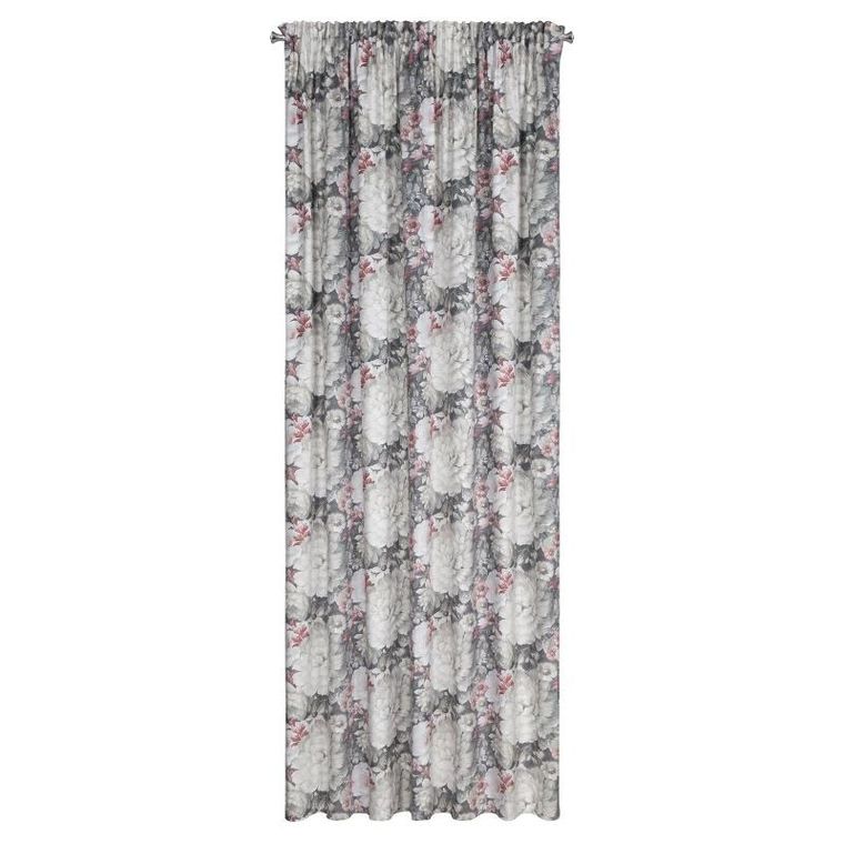 Eurofirany, zasłona zaciemniająca gotowa, na taśmie, Lucia, 140-270 cm, kremowy