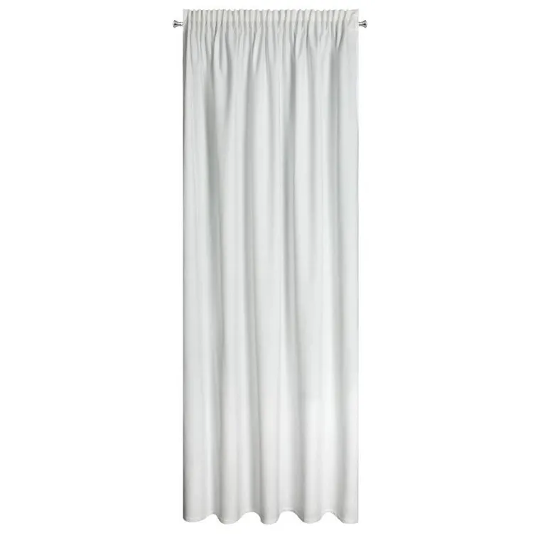 Eurofirany, zasłona zaciemniająca gotowa, na taśmie, Melanie, 140-270 cm, biały