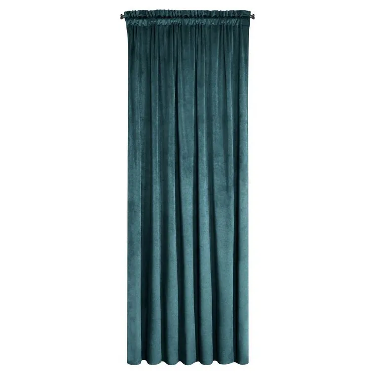 Eurofirany, zasłona zaciemniająca gotowa, na taśmie, Melanie, 140-270 cm, ciemnoniebieski