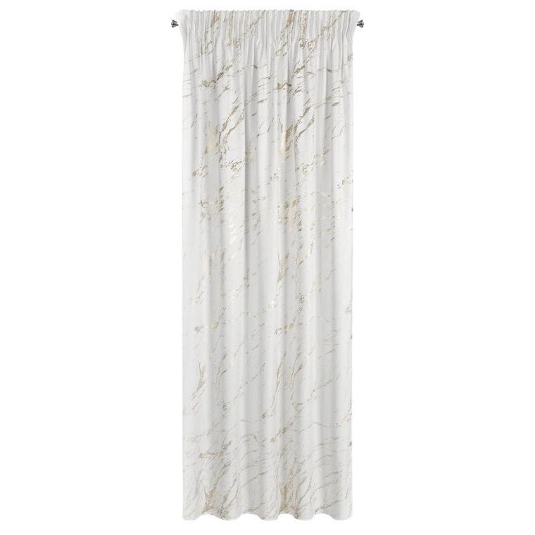 Eurofirany, zasłona zaciemniająca gotowa, na taśmie, Molly, 140-270 cm, biały