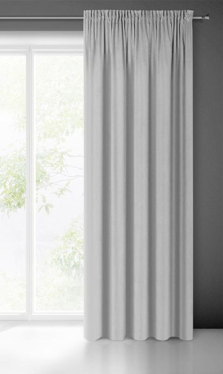 Eurofirany, zasłona zaciemniająca gotowa, na taśmie, Pierre, 140-300 cm, beżowy