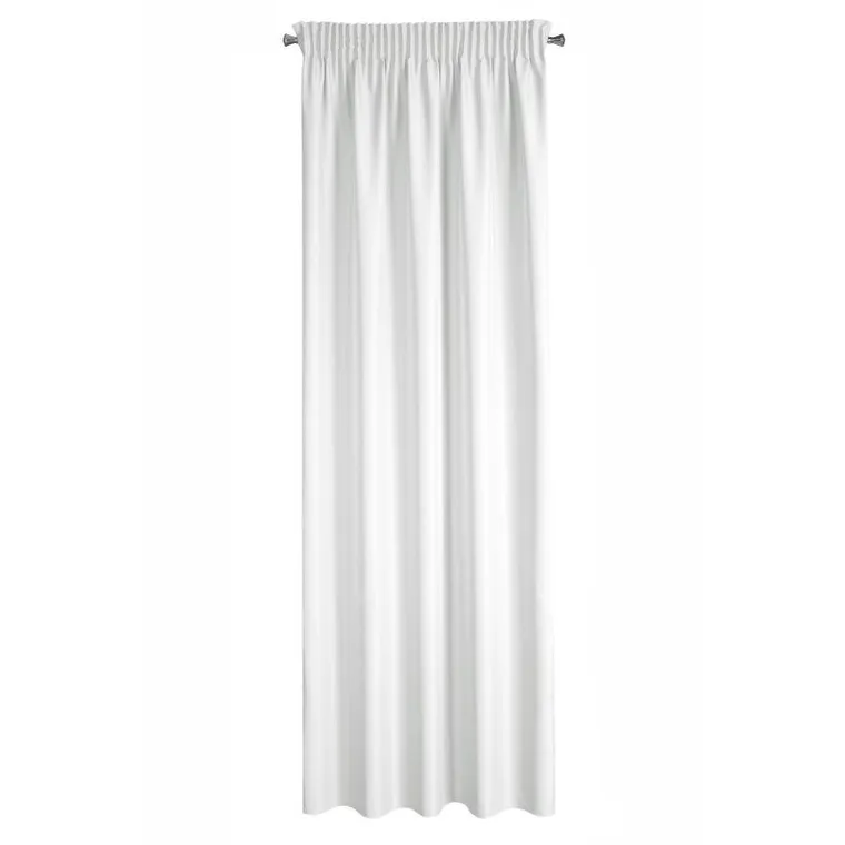 Eurofirany, zasłona zaciemniająca gotowa, na taśmie, Rita, 140-270 cm, biały