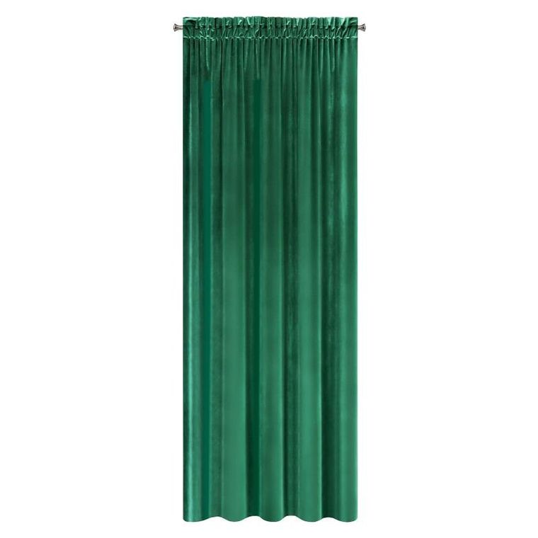 Eurofirany, zasłona zaciemniająca gotowa, na taśmie, Samanta, 140-300 cm, zielony