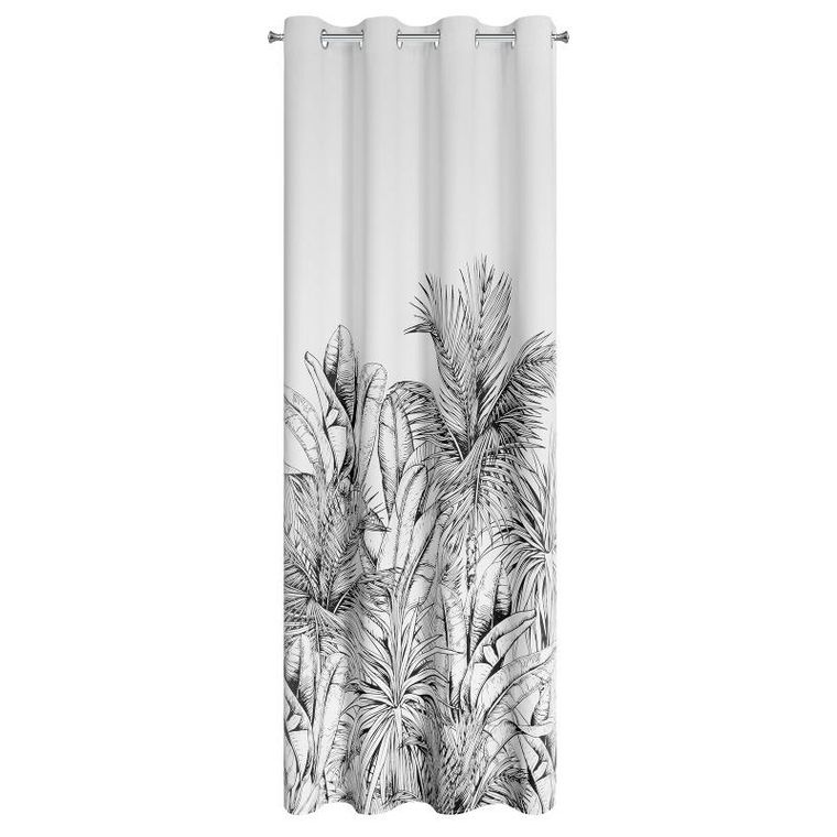 Eurofirany, zasłona zaciemniająca gotowa, Nerina, 140-150 cm, biały