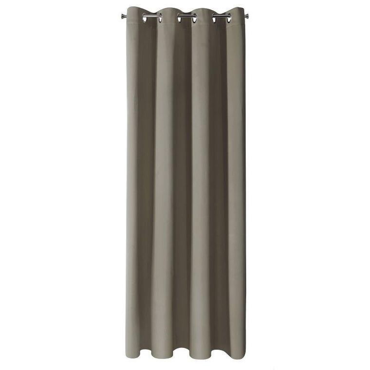 Eurofirany, zasłona zaciemniająca gotowa, Nerisa, 140-250 cm, ciemnobeżowy