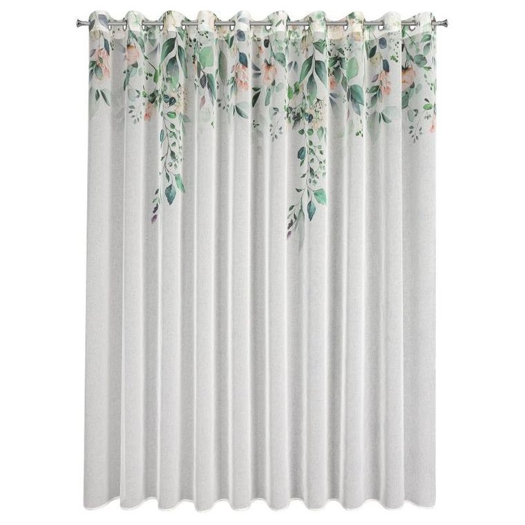 Eurofirany, zasłona zaciemniająca gotowa, Niki, 350-250 cm, biały