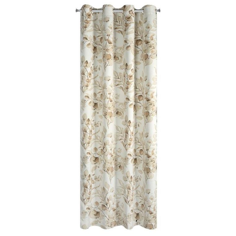 Eurofirany, zasłona zaciemniająca gotowa, Oleni, 140-250 cm, beżowy