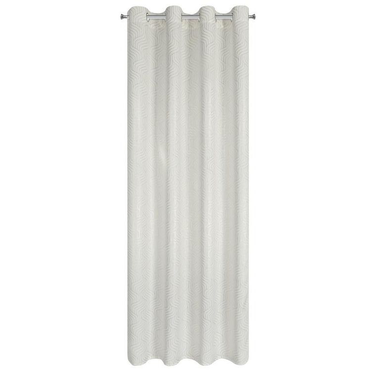 Eurofirany, zasłona zaciemniająca gotowa, Oleta, 140-250 cm, biały