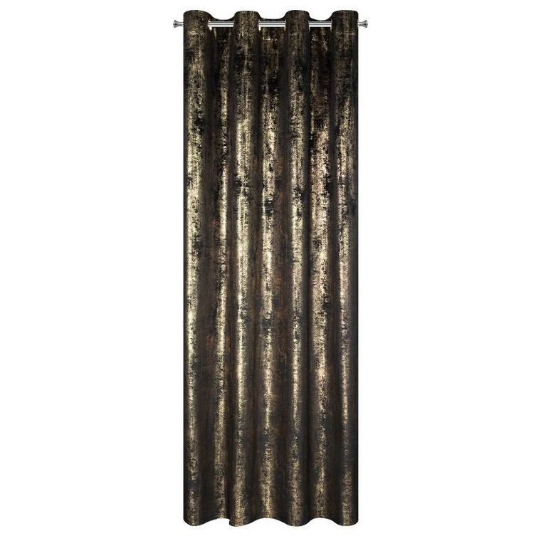 Eurofirany, zasłona zaciemniająca gotowa, Renia, 140-250 cm, czarny