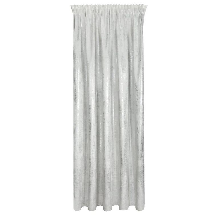 Eurofirany, zasłona zaciemniająca gotowa, Renia, na taśmie, 140-270 cm, biały