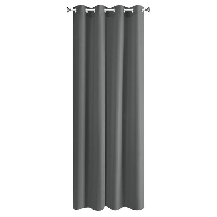 Eurofirany, zasłona zaciemniająca gotowa, Rita, 140-250 cm, grafitowy