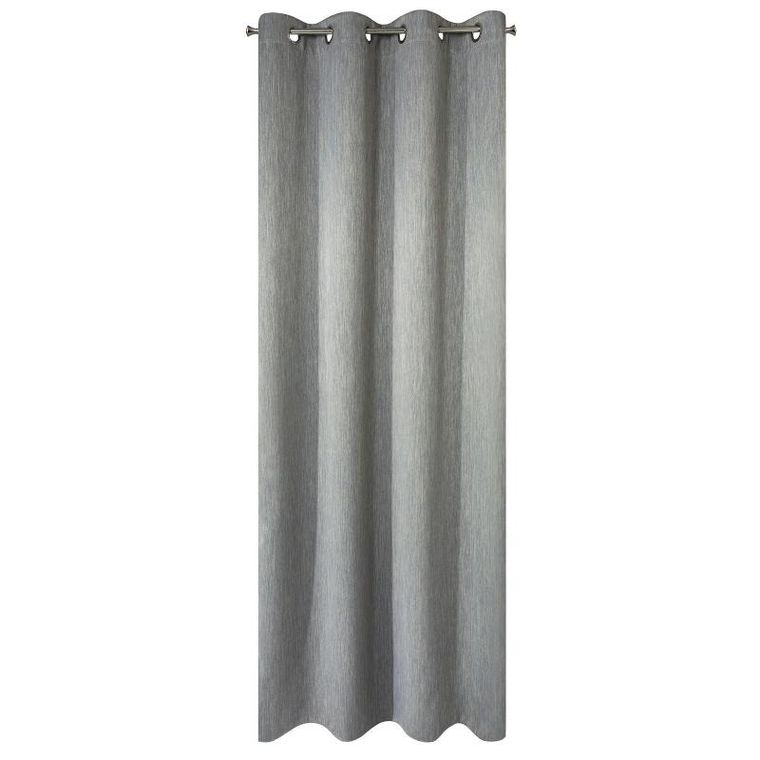 Eurofirany, zasłona zaciemniająca gotowa, Rossie, 140-250 cm, stalowy