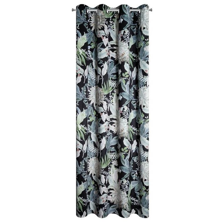 Eurofirany, zasłona zaciemniająca gotowa, Sally, czarny, 140-270 cm