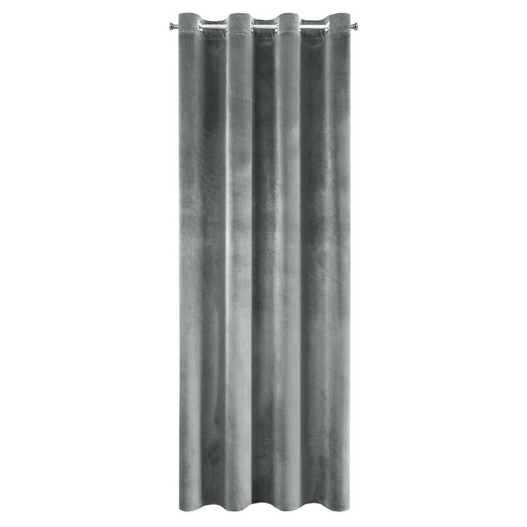 Eurofirany, zasłona zaciemniająca gotowa, Samanta, 140-250 cm, grafitowy