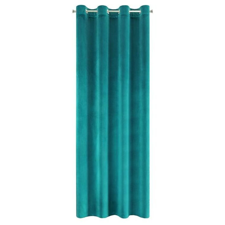 Eurofirany, zasłona zaciemniająca gotowa, Samanta, 140-250 cm, turkusowy