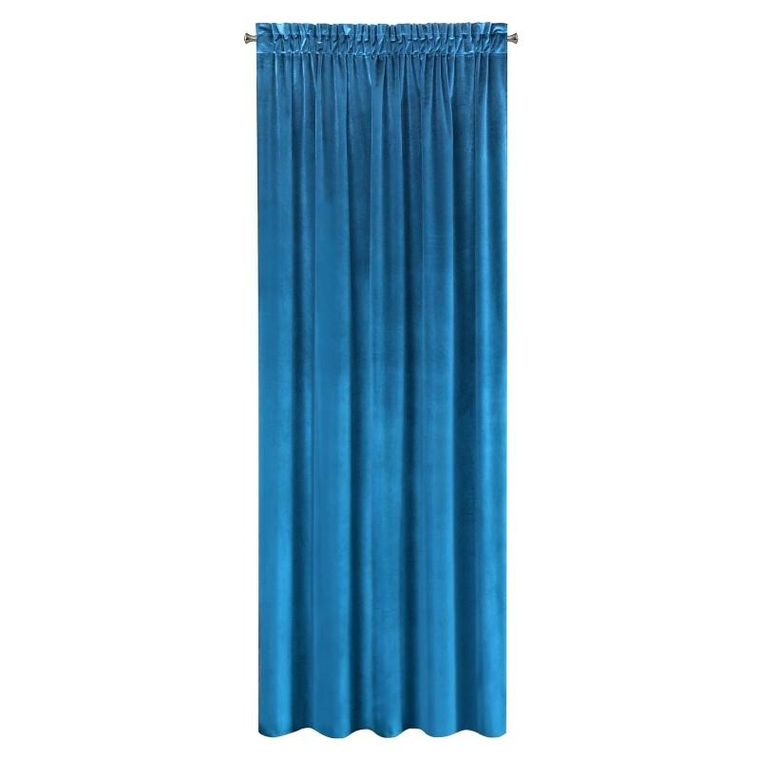 Eurofirany, zasłona zaciemniająca gotowa, Samanta na taśmie, 140-300 cm, granatowy